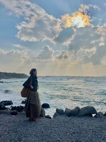 Customer photo review of IAMXIAA Draped Waist Maxi Skirt