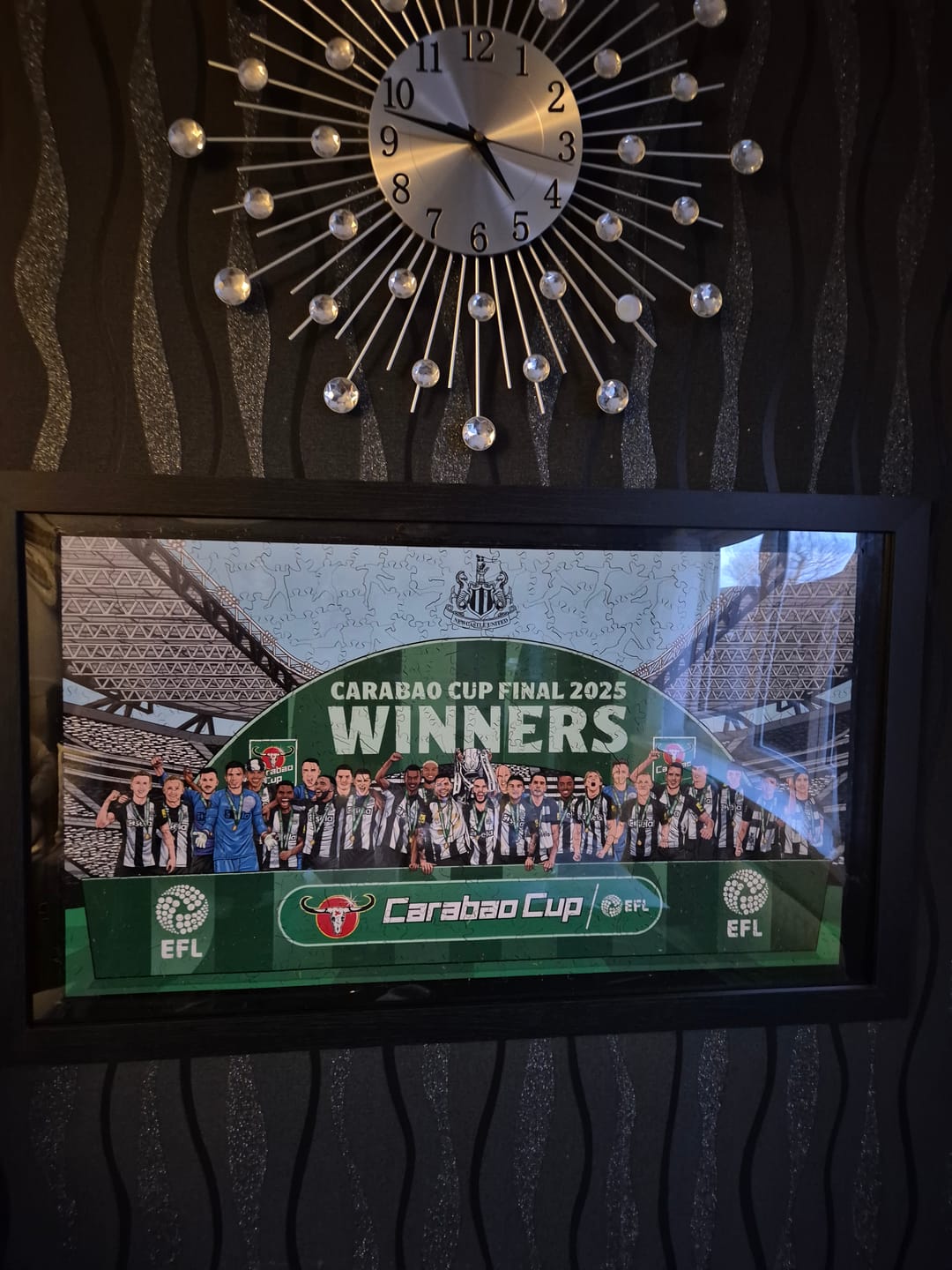 Customer photo review of Newcastle United FC® Carabao Cup Champions 24/25 - Wooden Puzzle