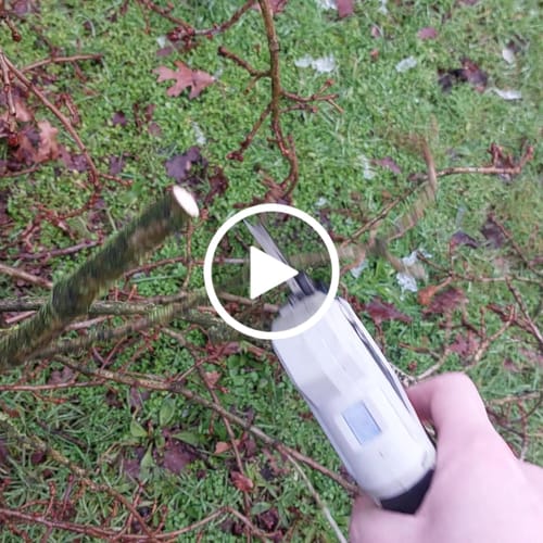 Customer video review of 18V Nexxcut Cordless Brushless Pruner 28mm