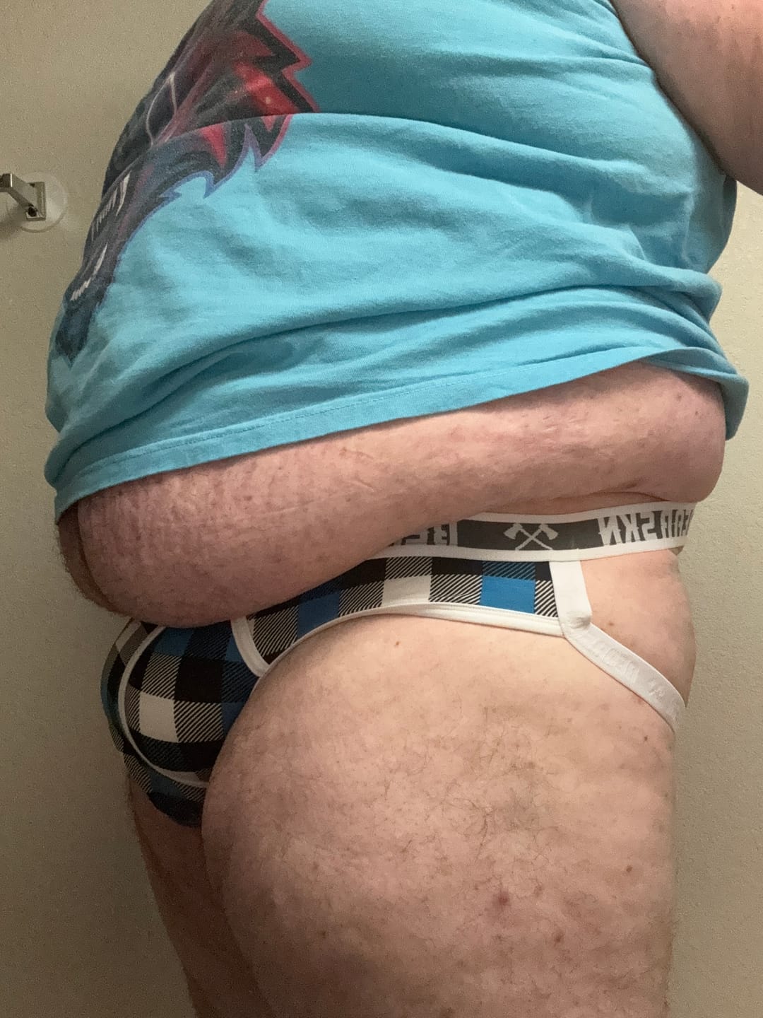 Customer photo review of Bear Skn Jockstrap - Ice Blue Backwoods