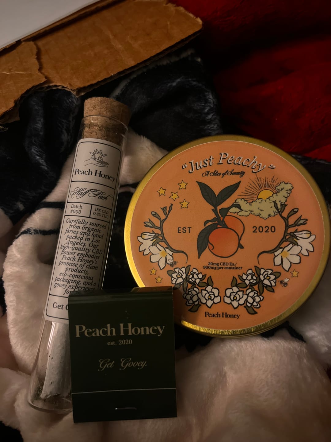 Customer photo review of "Just Peachy" CBD Gummies