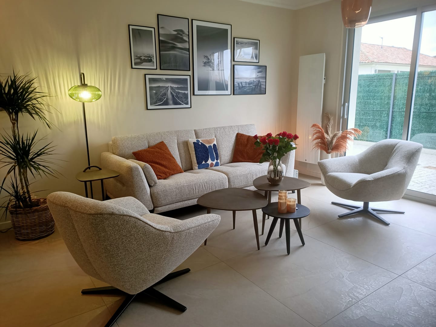 Customer photo review of Lampadaire en verre vintage CRISTALI | A personnaliser