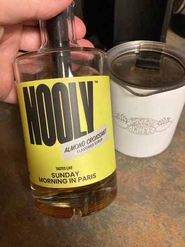 Customer photo review of Almond Coffee Syrup