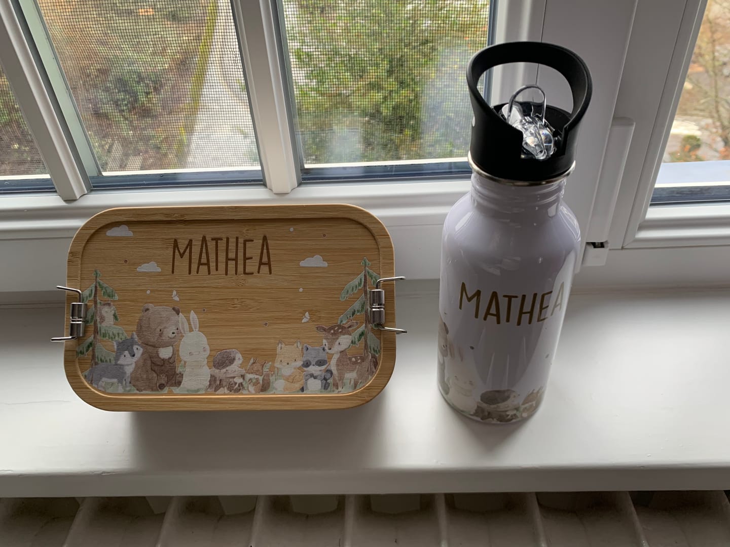 Customer photo review of Schulset & Kita Starterset: Brotdose mit Trinkflasche für Kinder
