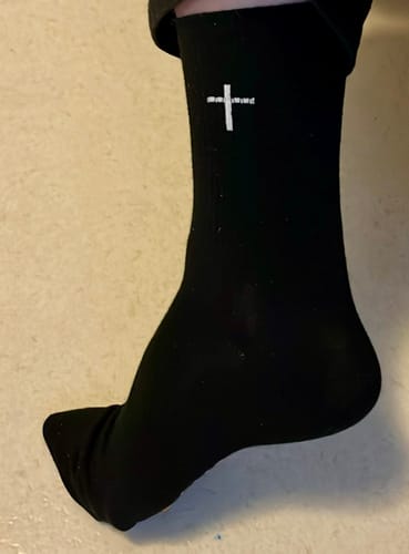 Customer photo review of Christian Performance Socks 3-Pack - Black