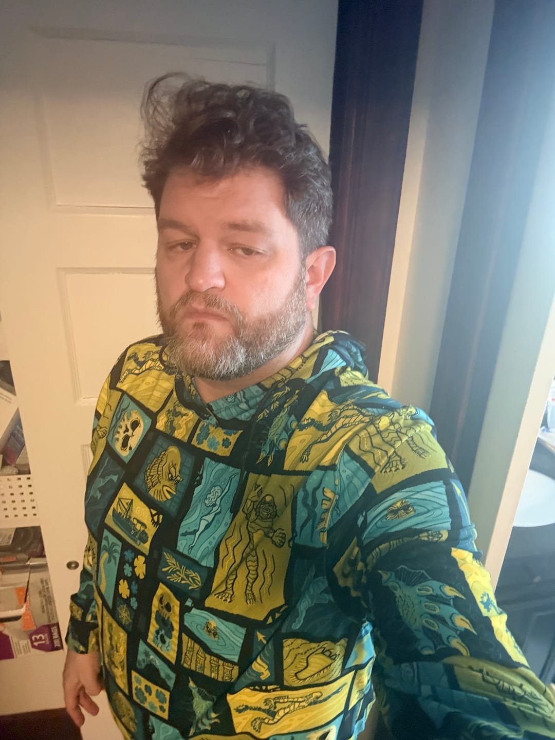 Customer photo review of Universal Monsters "Tiki from the Black Lagoon" – Performance Hoodie