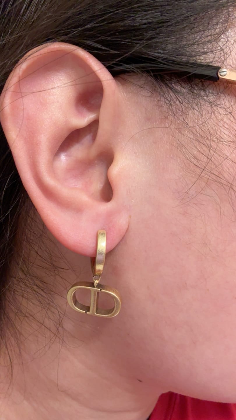 Customer photo review of Raven Earrings
