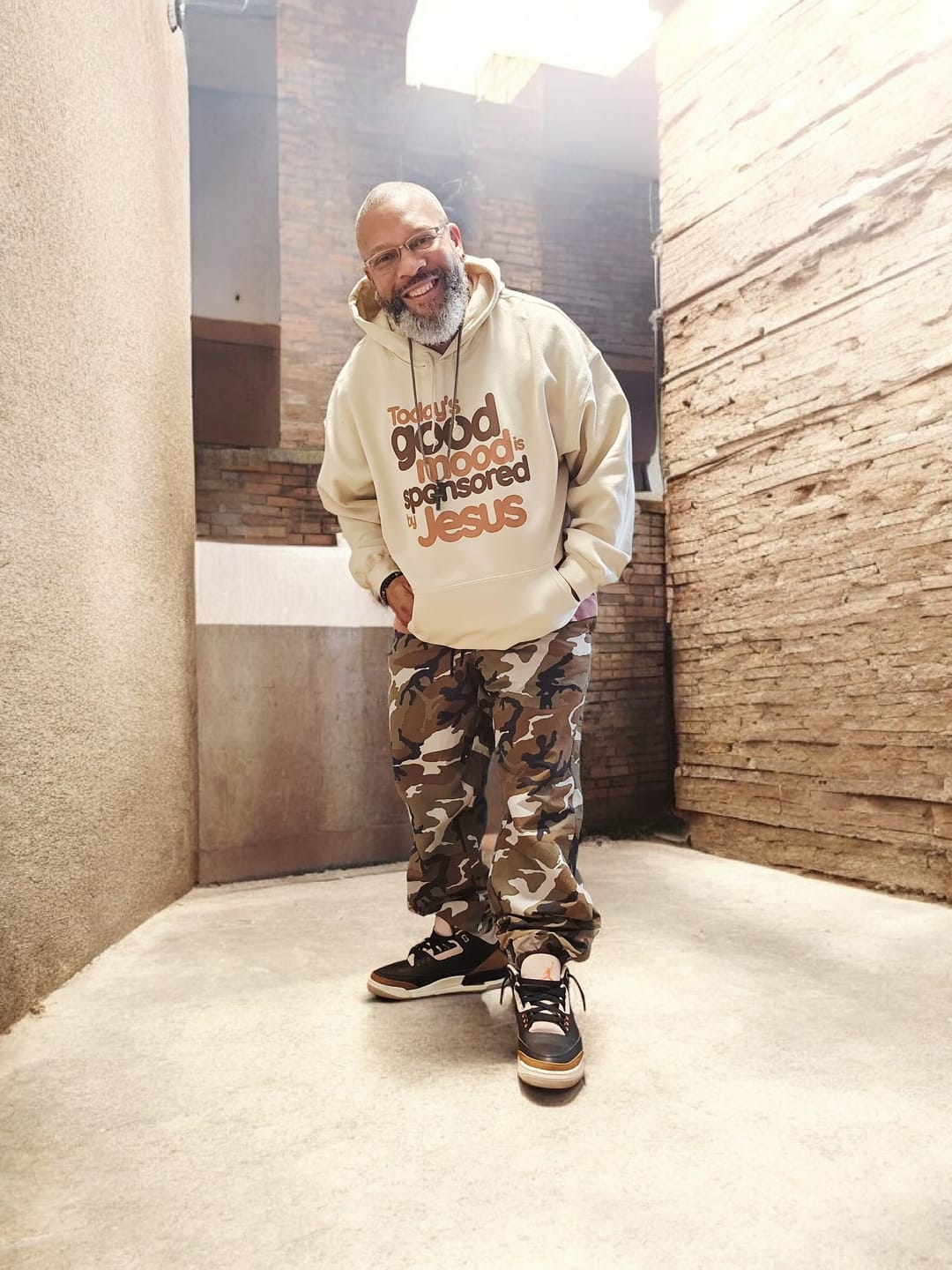 Customer photo review of Today's Good Mood Hoodie