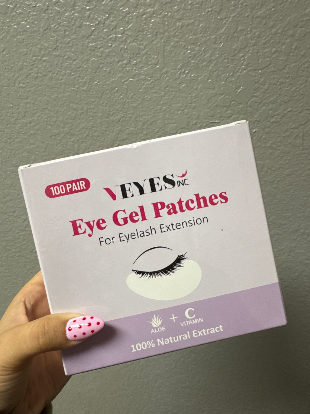 Customer photo review of Eye Pads 100Pairs