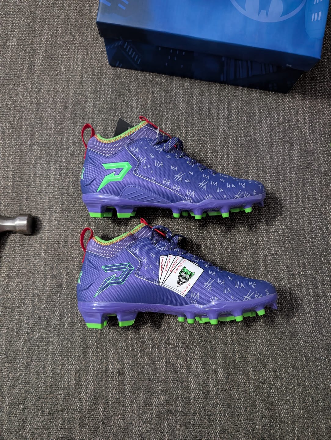 Customer photo review of Classic 'The Joker' Football Cleats - Quantum Speed by Phenom Elite
