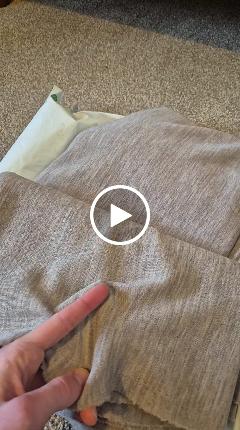 Customer video review of Plain 100% Merino Wool Jersey Fabric