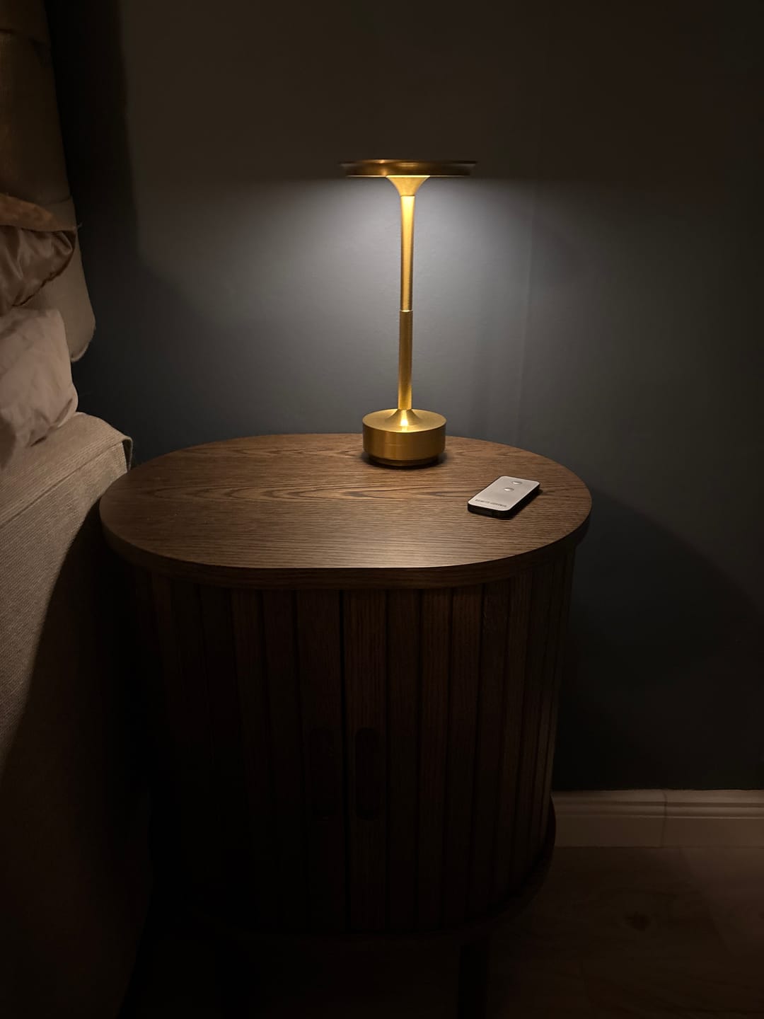 Customer photo review of Cordless Modern Aura Table Lamp - Cordless Table Lamp with Touch Control & Modern Nordic Design