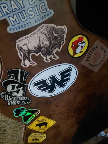 Customer photo review of Flying W Sticker