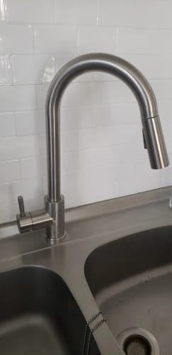 Customer photo review of Falkenberg - Touch Kitchen Faucet with Pull-Out Sprayer