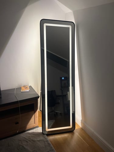 Customer photo review of Oglinda LED cu Touch 50x160cm Floor Standing Black Obtuse Angles
