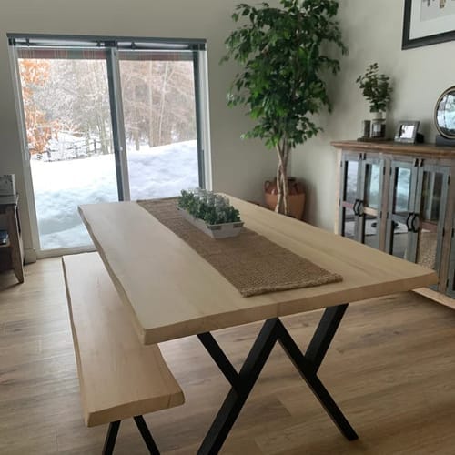 Customer photo review of Kent Rustic Dining Table | Pine Wood Farmhouse Design