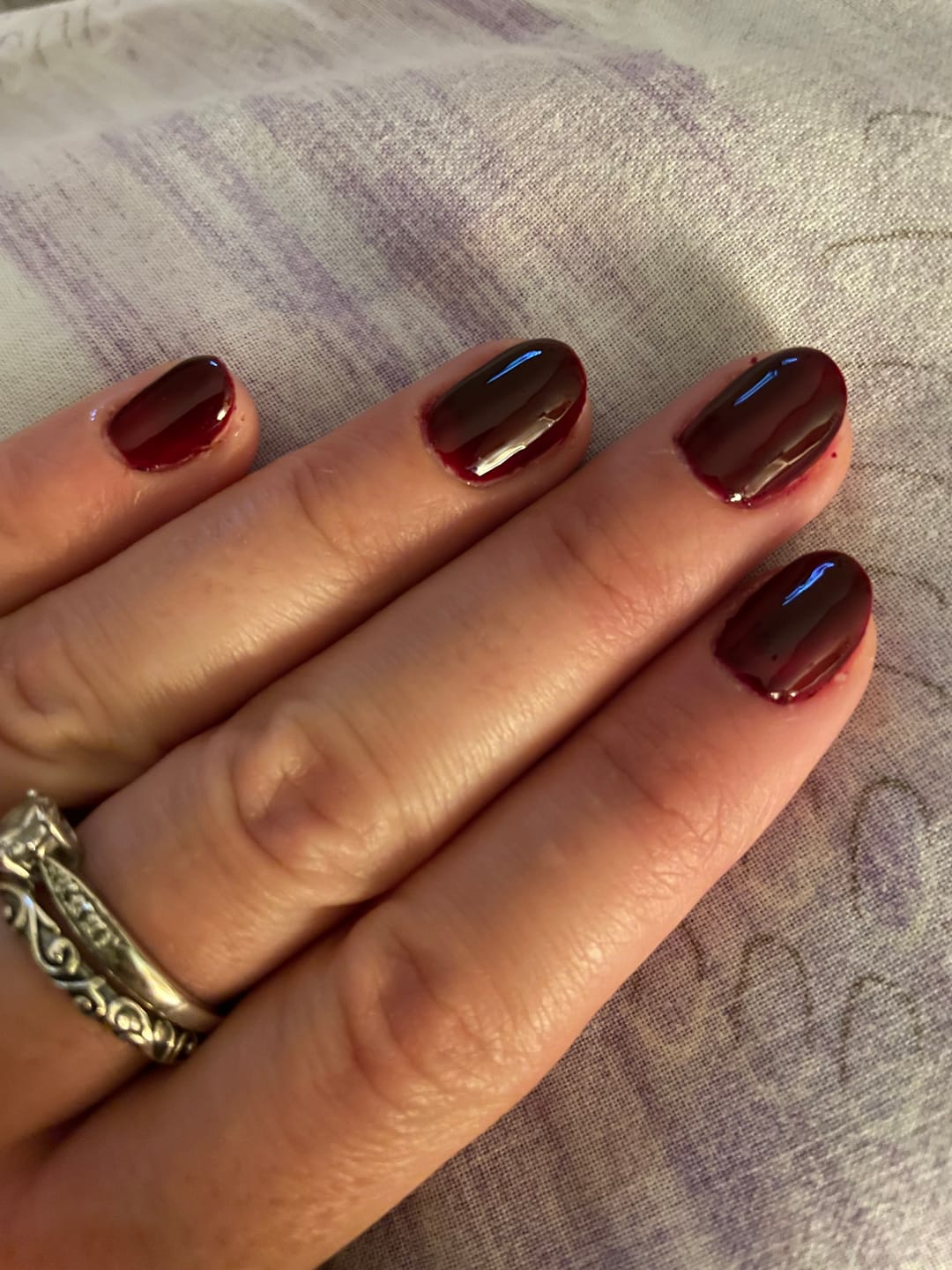 Customer photo review of Smalto Semipermanente LCI -  Rouge Noir - Rosso/Marrone