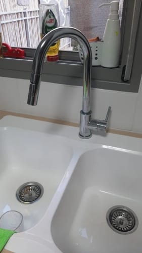 Customer photo review of Falkenberg - Touch Kitchen Faucet with Pull-Out Sprayer