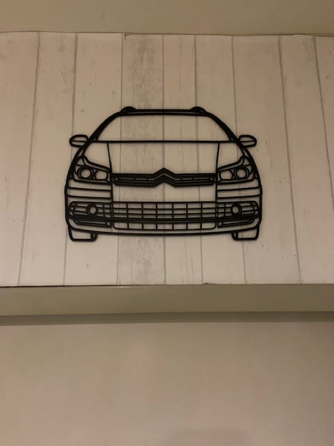 Customer photo review of Your Custom Metal Car Silhouette