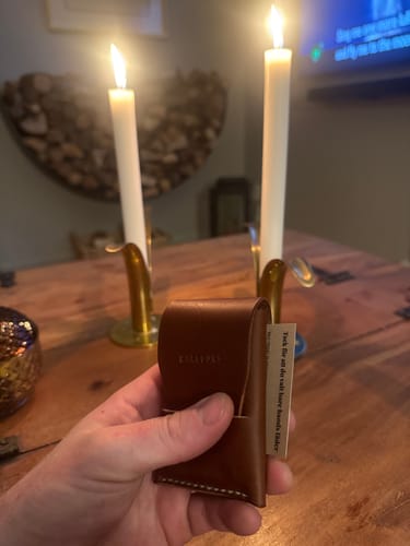 Customer photo review of Slimmad plånbok i äkta läder