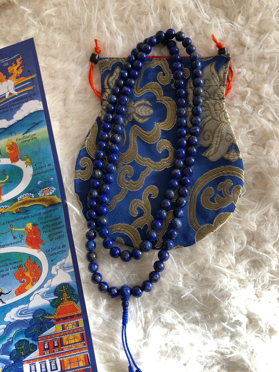 Customer photo review of Mala Lapis Lazuli