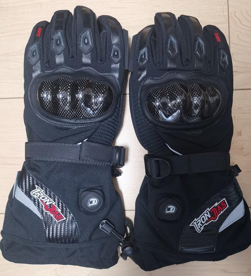 Customer photo review of 防水保温電熱グローブ（カーボンハードプロテクター） | AXE02H