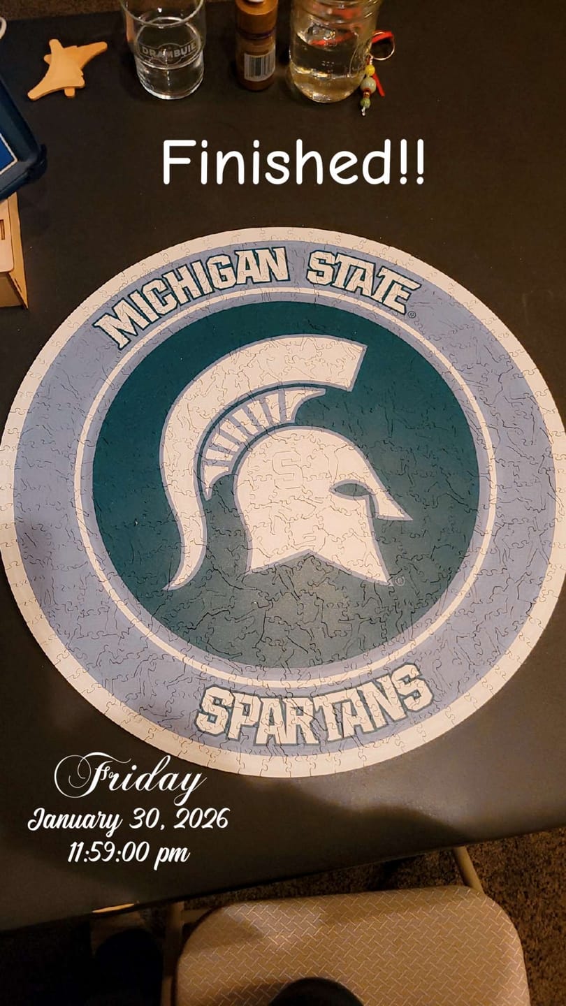 Customer photo review of Michigan State University - Wooden Puzzle
