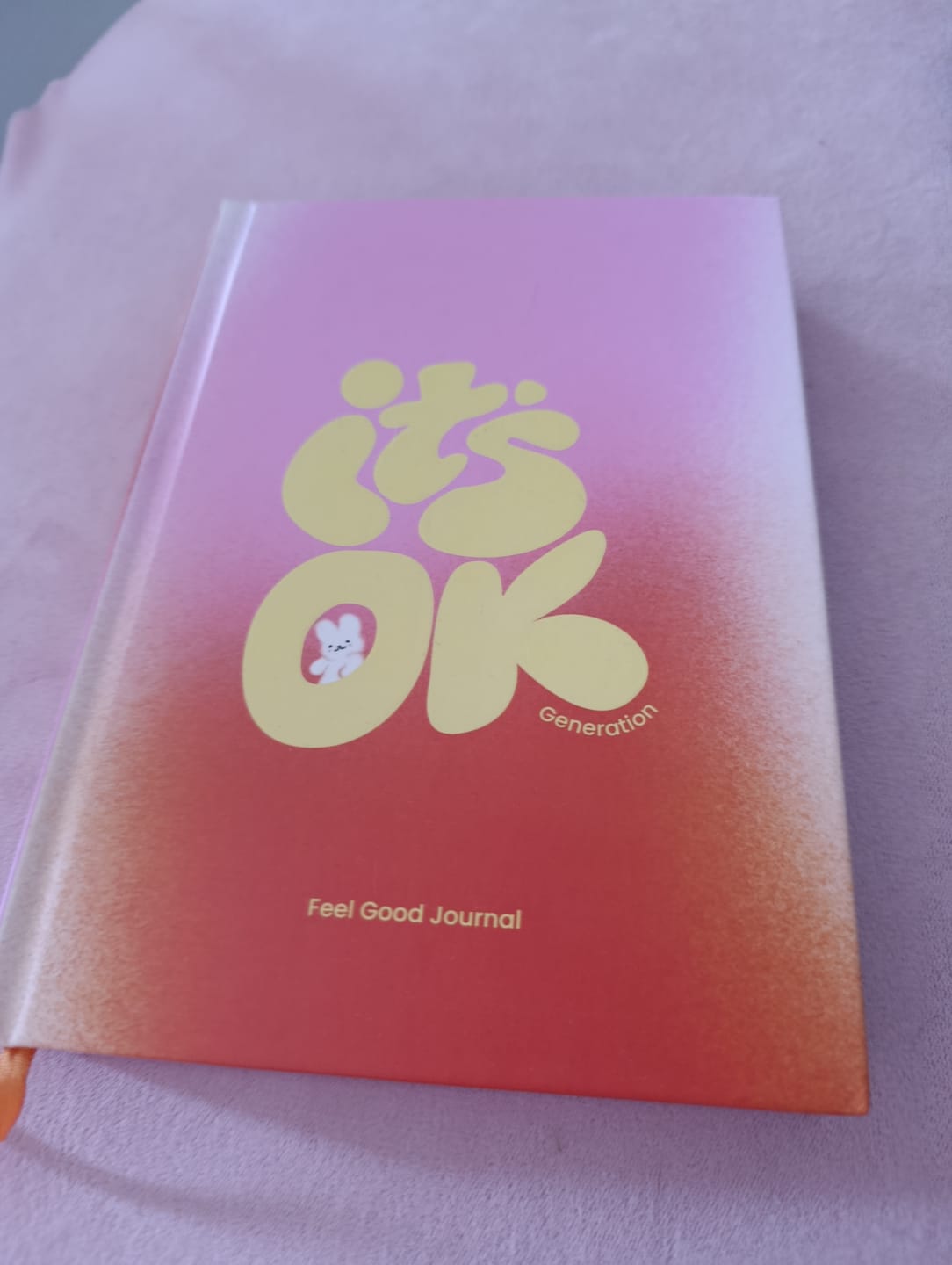 Customer photo review of Feel Good Journal | Portada Mandarina