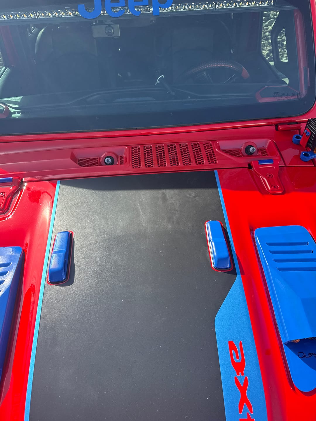 Customer photo review of OEM Cowl Wiper Panel Color Matched  JL JT 2018+  (14+Lead Time)