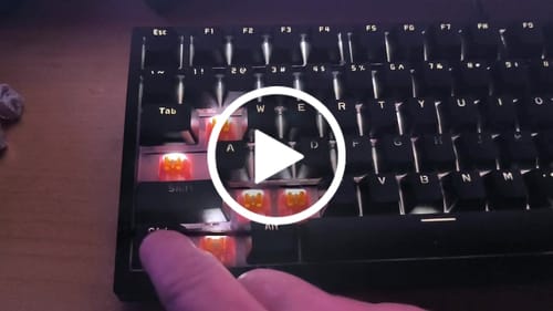 Customer video review of OUTEMU SILENT HONEY PEACH V3 LINEAR SWITCH FACTORY LUBED (10PCS)