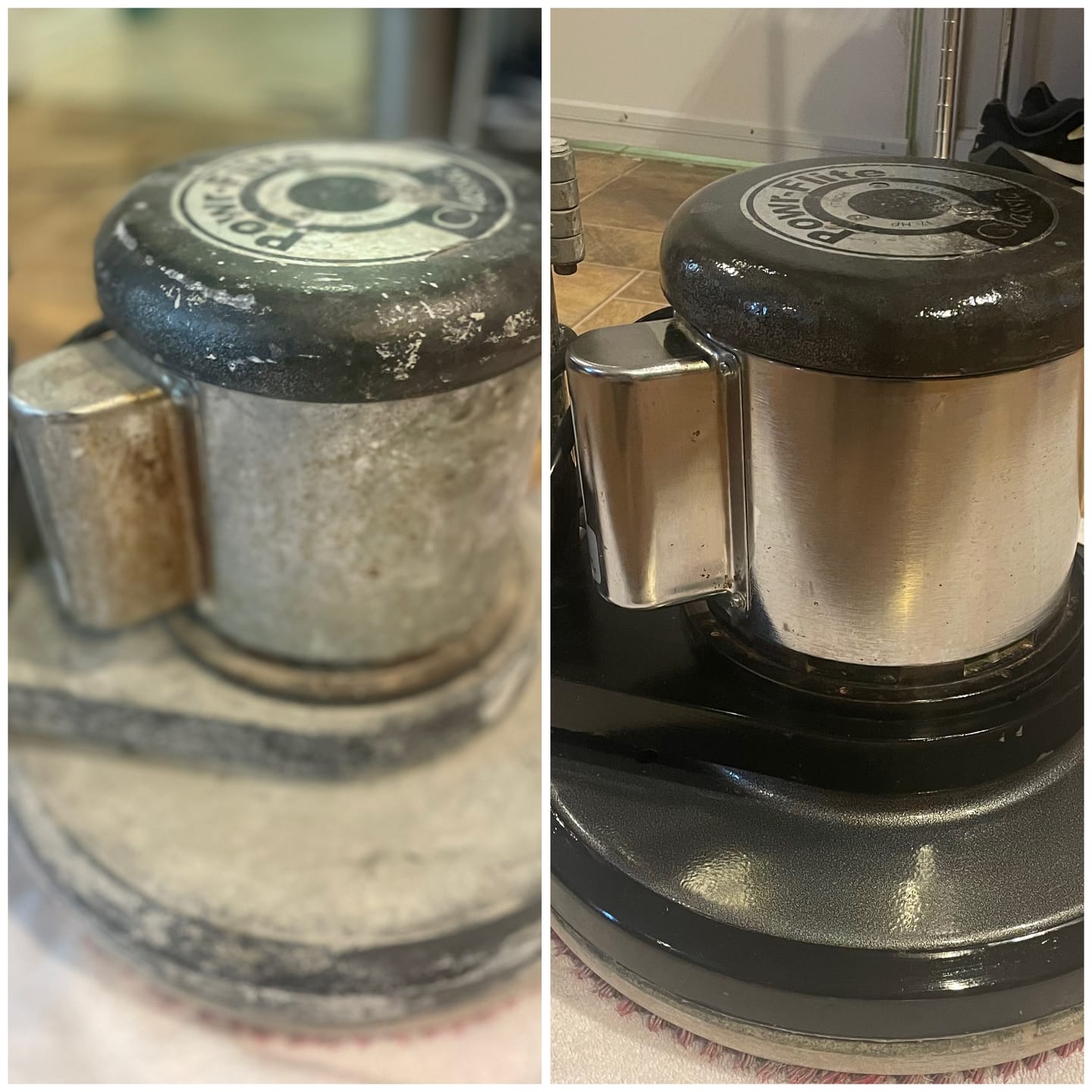 Customer photo review of Stainless Steel Restoration & Cleaning Pad- Orbipad Inox