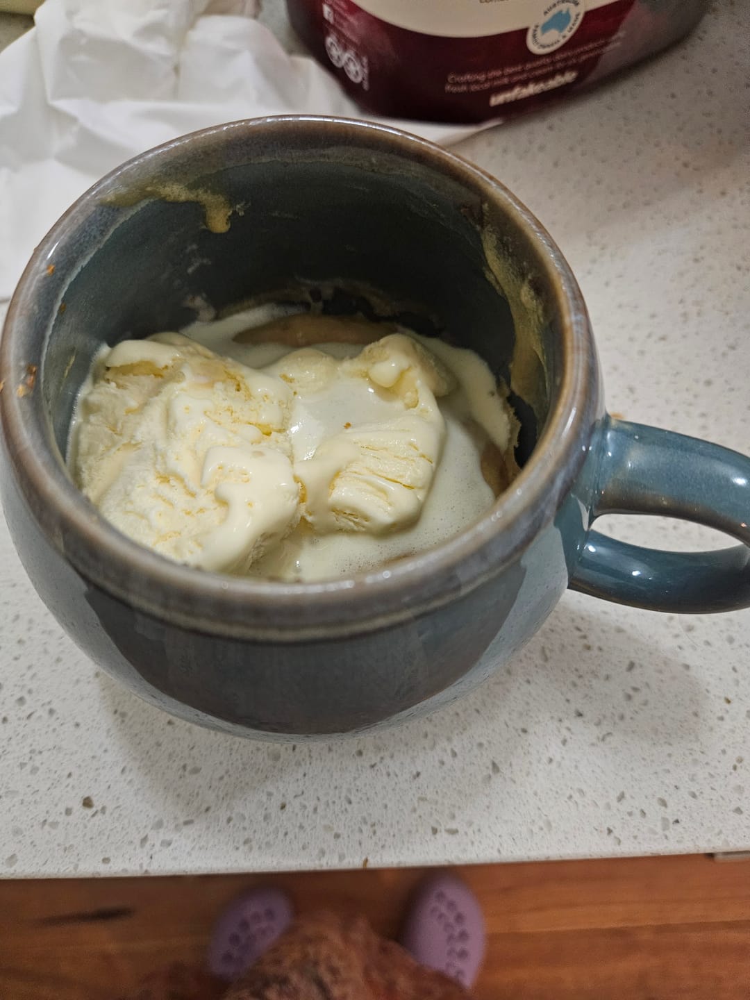 Customer photo review of Blondie Mug Cake Mix - SINGLE SERVE