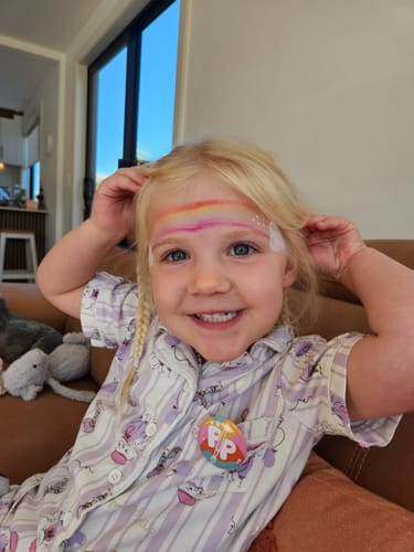 Customer photo review of The Imagination Face Paint Kit