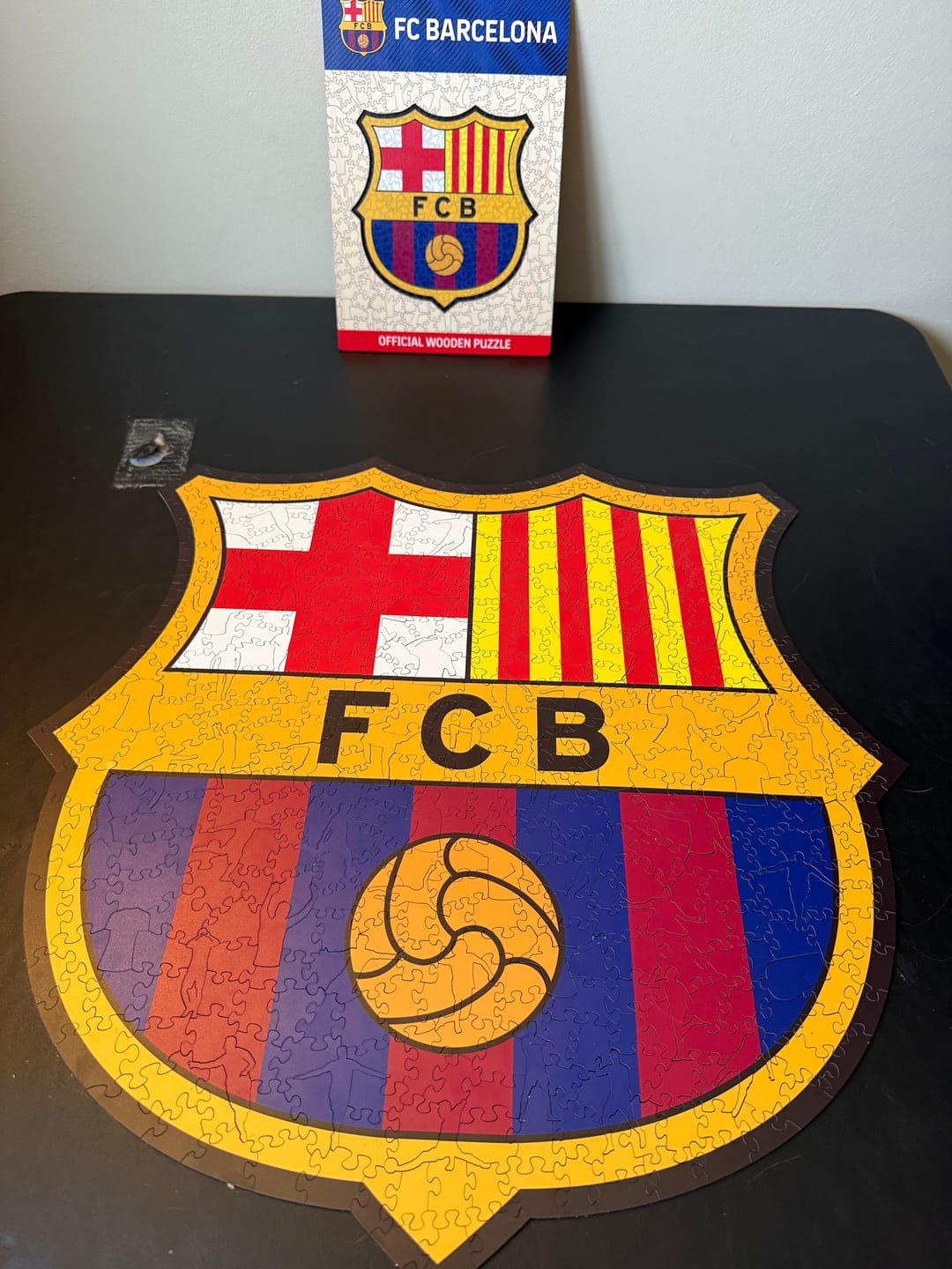 Customer photo review of FC Barcelona® Logo - Wooden Puzzle