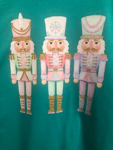 Customer photo review of ADULT Painted Nutcrackers DTF TRANSFER
