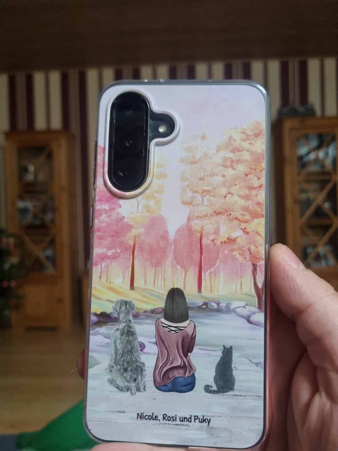 Customer photo review of Unterwegs mit Haustier - Individuelle Handyhülle