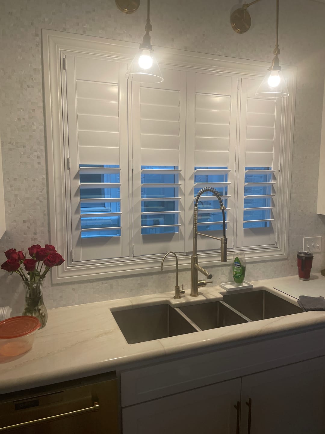 Customer photo review of Hybrid Wood Plantation Shutter