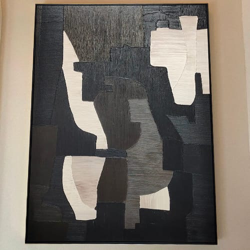 Customer photo review of MINIMALIST GEOMETRIC ART- Shades of Silence
