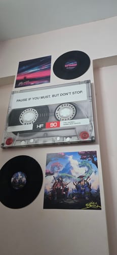 Customer photo review of CUSTOM VINYL RECORDS - WALL DECOR