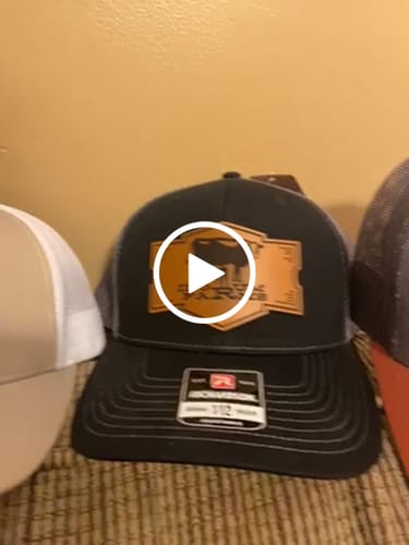 Customer video review of Richardson 112 Genuine Leather Patch Hats Laser Engraved
