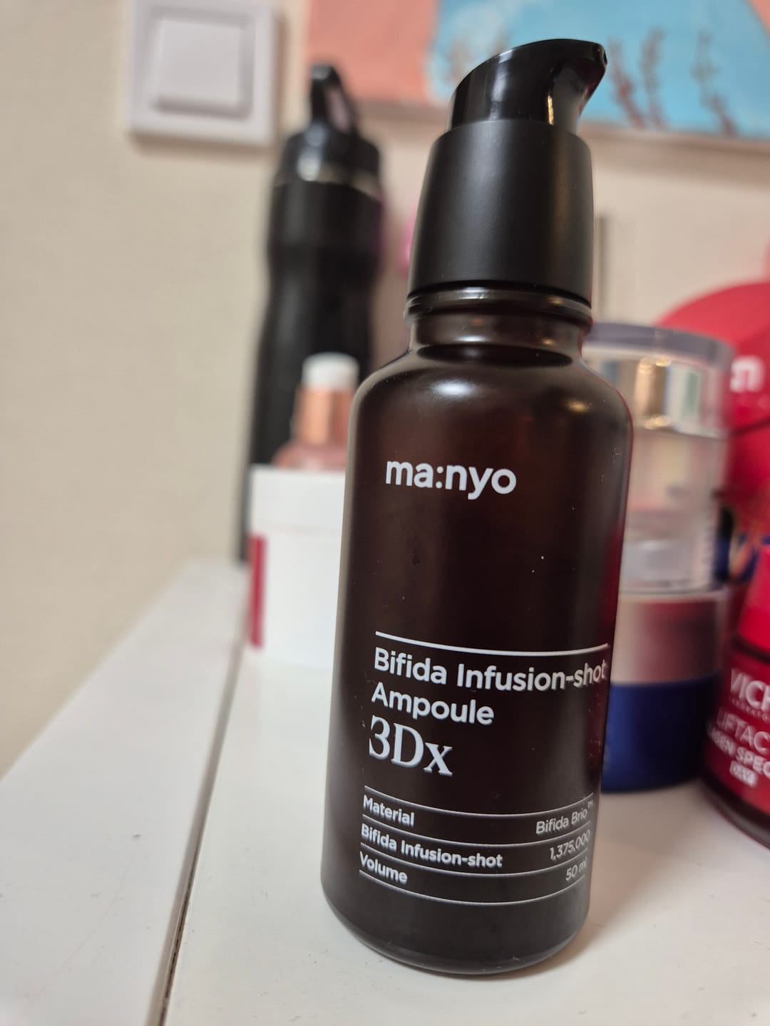 Customer photo review of Pretnovecošanās serums Manyo Bifida Infusion-shot Ampoule 3Dx