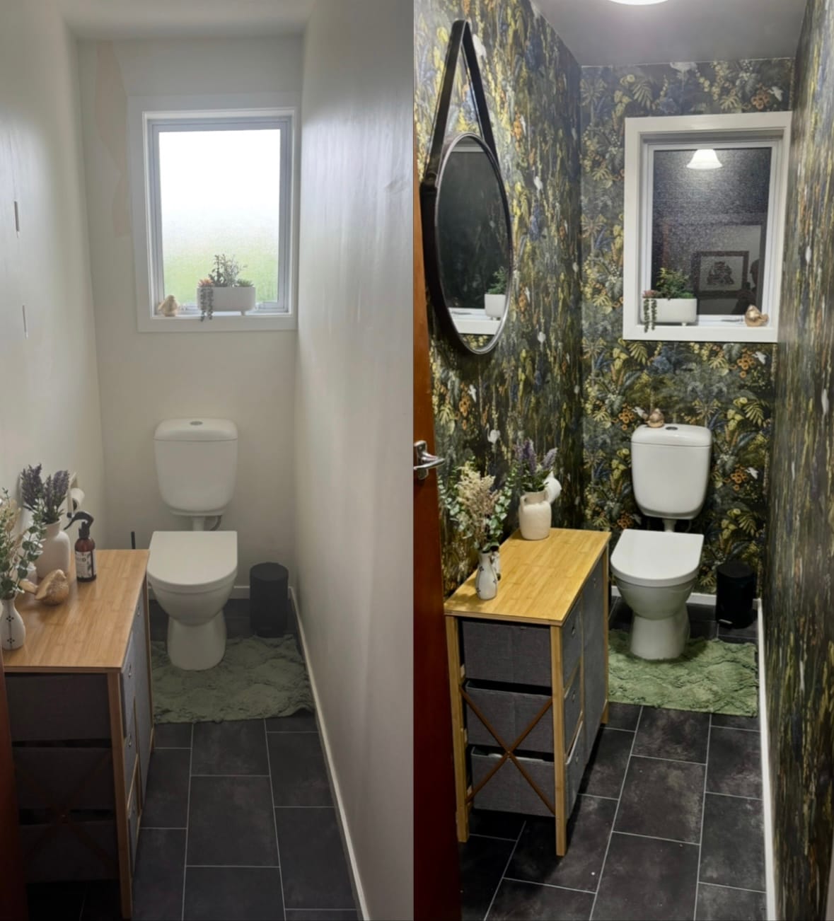 Customer photo review of Masoala Tropical Crane Wallpaper - Navy