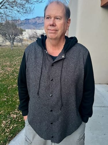 Customer photo review of Black Ultra Soft Faux Cashmere