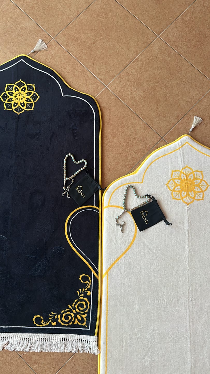 Customer photo review of Couple's Padded Prayer Mat (Set of 2)