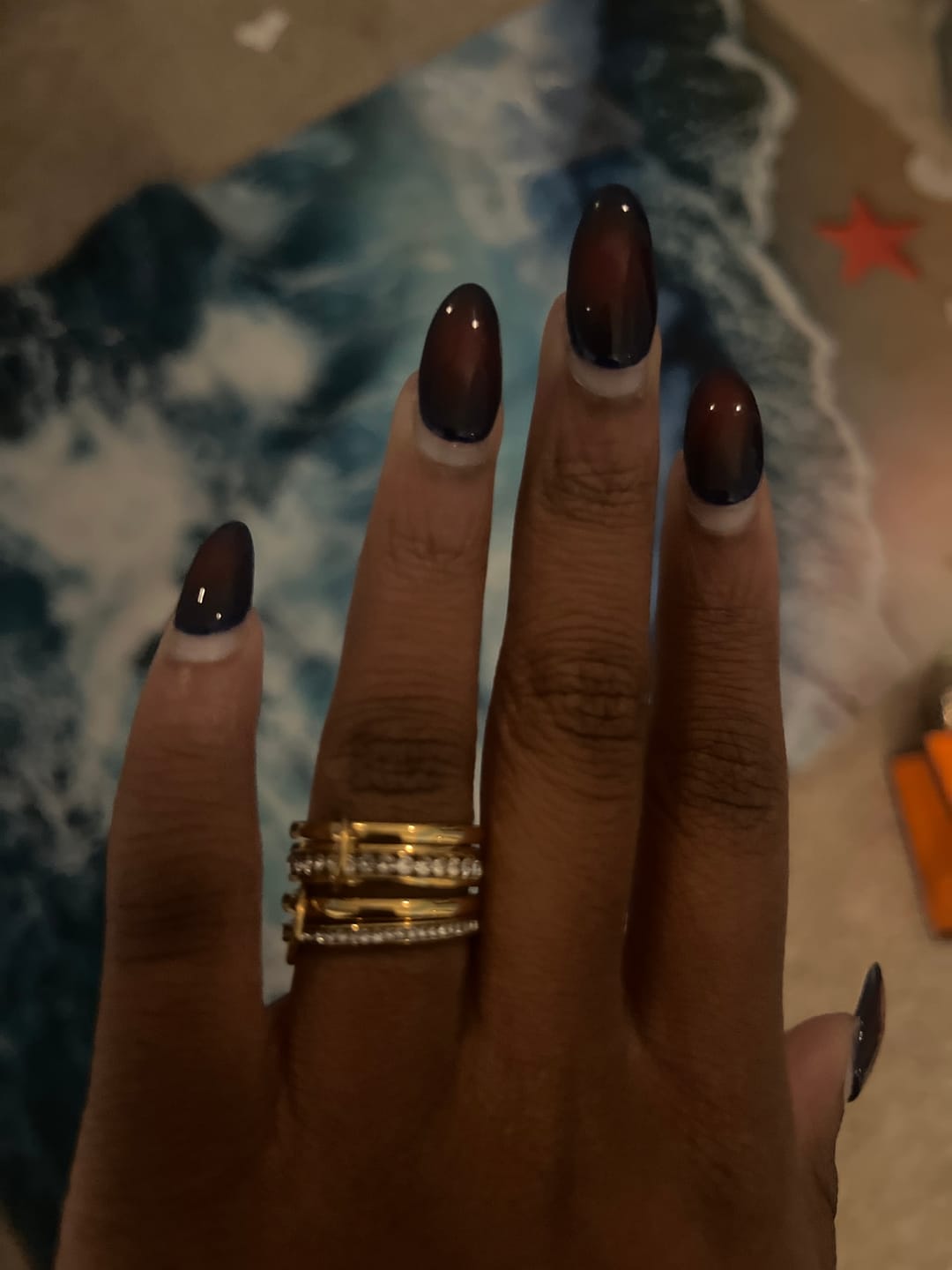 Customer photo review of 'Forever' Link Crystal & Gold Ring