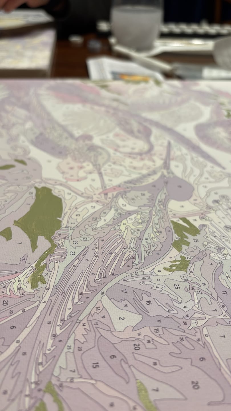 Customer photo review of Hummingbirds Trochilidae by Ernst Haeckel | Paint by Numbers