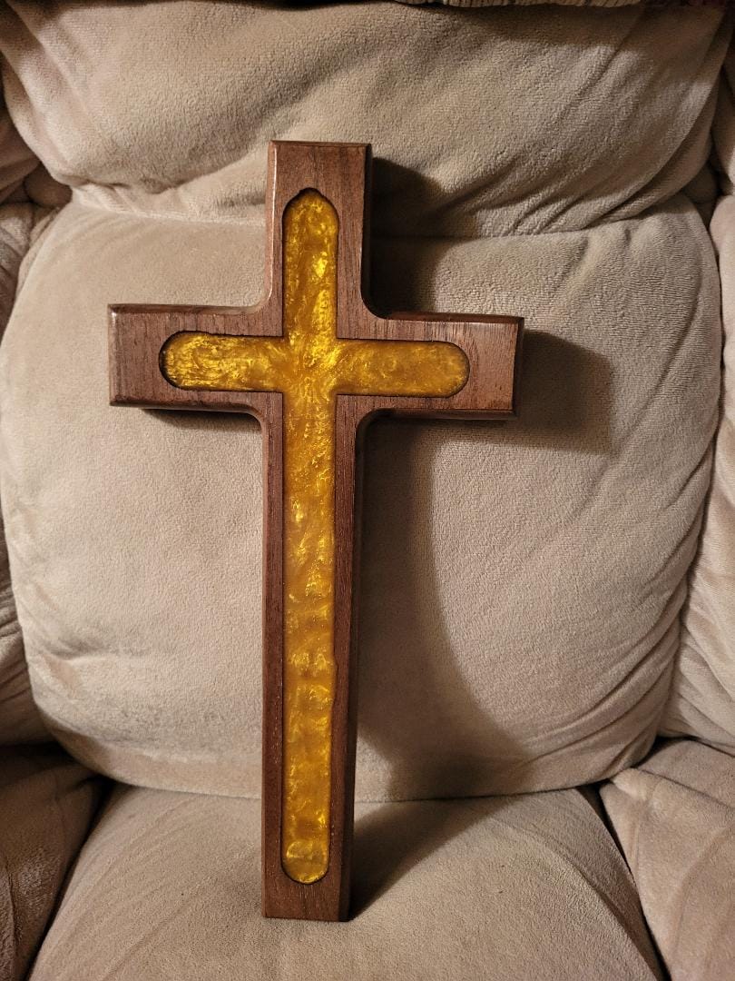 Customer photo review of 12x6" Small Cross Acrylic Router Template