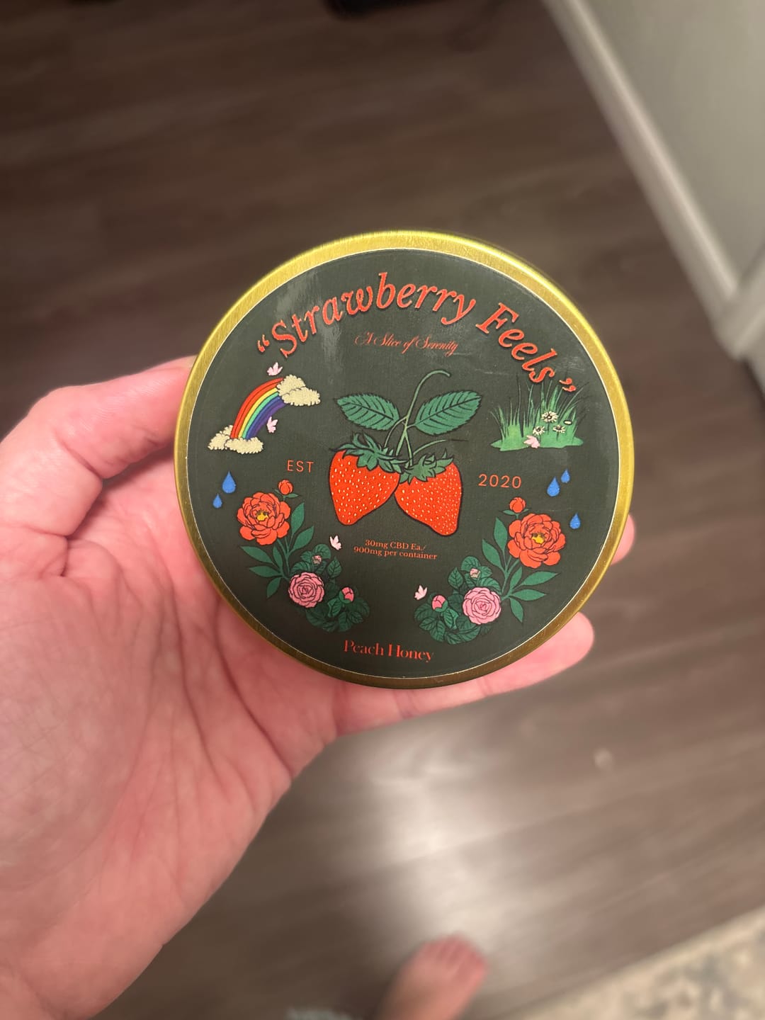 Customer photo review of "Strawberry Feels" CBD Gummies