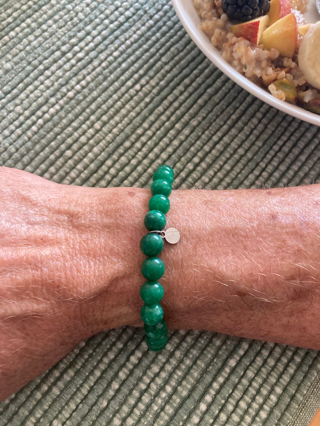 Customer photo review of Green Jade Bracelet