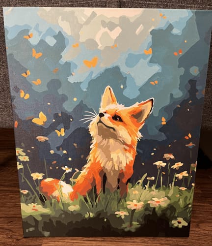 Customer photo review of Custom Pet Paint By Numbers